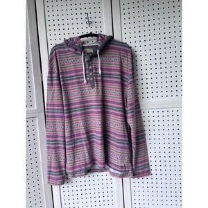 Free Nature Size XL Pullover‎ Hoodie Sweatshirt All Over Print Cotton Poly
